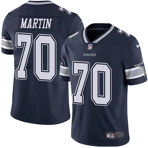 2019 men Dallas Cowboys 70 Martin blue Nike Vapor Untouchable Limited NFL Jersey style 2